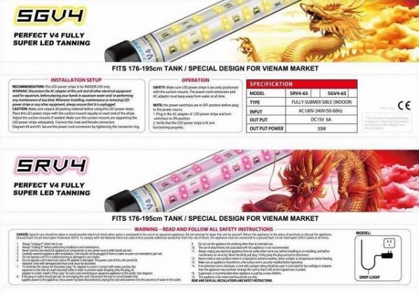 ĐÈN LED SUPER TANNING SRV4 - 4 DÃY LED